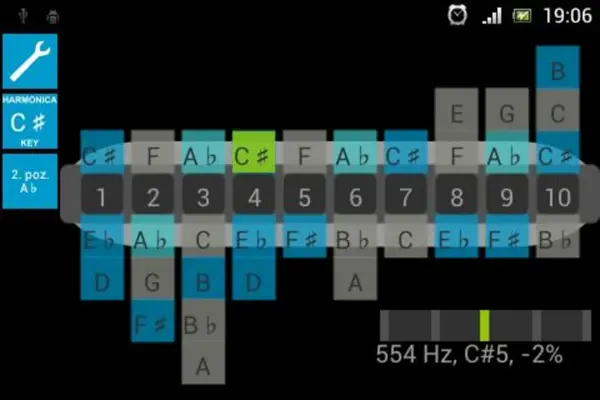 Harmonica tuner android App screenshot 2